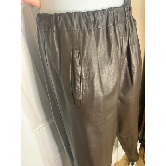 Vintage 90s Cedars Women’s Brown Leather High Waist Pants - M - EUC - Picture 5 of 8